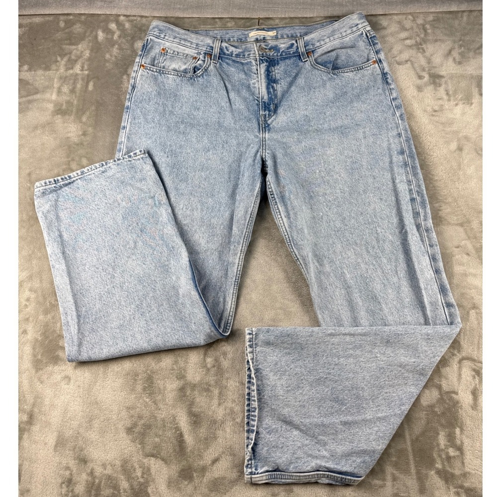 Levis Jeans Womens 34 Low Pro Straight Light Wash Denim EUC